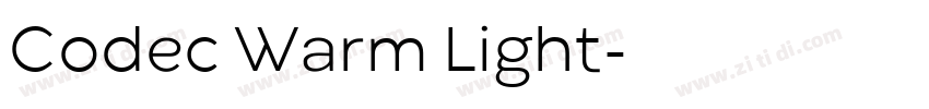 Codec Warm Light字体转换